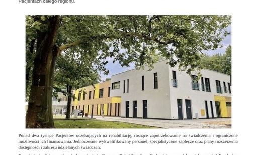 Zdjęcie do Jak zmienia się rehabilitacja w Grębaninie?