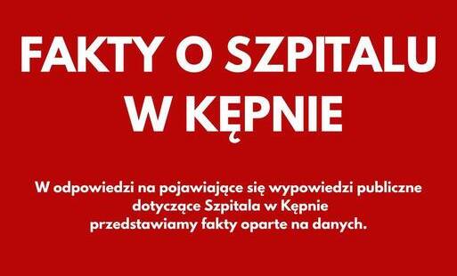 Zdjęcie do OŚWIADCZENIE DYREKTORA SPZOZ W KĘPNIE