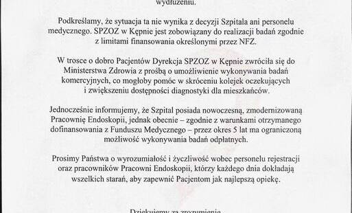 Zdjęcie do Badania endoskopowe- informacja
