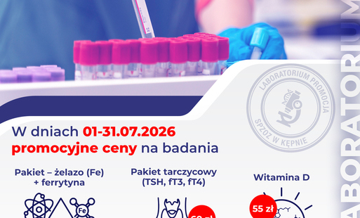 Zdjęcie do PROMOCJA W LABORATORIUM-lipiec 2026!